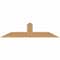 Ekena Millwork Portland Smooth Timber Gable Bracket, Western Red Cedar, 60"W x 15"H x 5 1/2"D x 5 1/2"F, 6/12 Pitch GBW060X15X0606POR00SWR - alternate 1